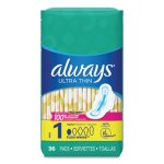 Always Ultra Thin Pads with Wings, Regular, 216 Pads (PGC30656)