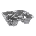 Pactiv EarthChoice Four-Cup Carrier with Food Tray, 300/Carton (PCTM510032)