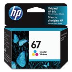 HP 67, (3YM55AN) Tri Color Original Ink Cartridge (HEW3YM55AN)