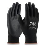 G-tek GP Polyurethane-Coated Nylon Gloves, Medium, Black, 12 Pairs (PID33B125M)