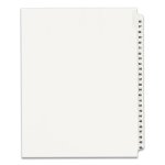 Avery-Style Legal Side Tab Dividers, Title: 26-50, White, 1 Set (AVE01331)
