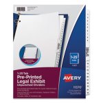 Avery-Style Legal Side Tab Divider, Title: 1-25, Letter, White, 1 Set (AVE11370)