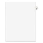 LTR Title K White Avery 01411 Avery-Style Legal Exhibit Side Tab Dividers 1-Tab 25/PK 