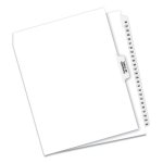 Avery-Style Side Tab Divider, Title: 26-50, Letter, White, 1 Set (AVE11372)