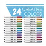 Sharpie Creative Markers, Chisel Tip, Assorted Colors, 24/Pack (SAN2117330)