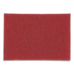 3m Buffer Floor Pads 5100, 20" Diameter, Red, 10/Carton (MMM59258)