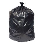 Coastwide 45 Gal Resin Can Liners, 1.8 mil, Black, 100/Carton (CWZ814891)