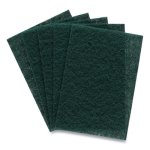 Coastwide Professional Heavy Duty Scouring Pads, Green, 12/Pack (CWZ24418470)