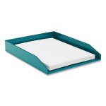 Tru Red Front-Load Stackable Document Tray, 1 Section, Teal, Each (TUD24380404)