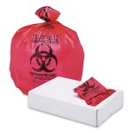 45 gal, Red Medical Waste, 24 x 32, 1.3 mil, 100/Carton (BWKIW4046R)