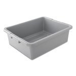 Rubbermaid Commercial Bus/Utility Box, 17.3" x 7" x 21.5", Gray (RCP335192GRAY)