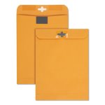 Quality Park Clear-Clasp Kraft Envelopes, 9 x 12, 100 Envelopes (QUA43568)