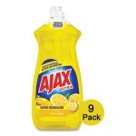 Ajax Dish Detergent Liquid, Lemon Scent, 9 Bottles (CPC44673)