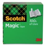 Scotch Magic Tape, 3/4" x 1000", 1" Core, Matte Finish, Clear (MMM8101K)