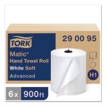 Tork Advanced Soft Matic Hand Towel Roll, 7.7" x 900 ft, 6 Rolls (TRK290095)