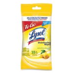 Lysol Disinfecting Wipes Flatpack, 7x8 , 15/Pack, Lemon, 48 Packs (RAC99717CT)