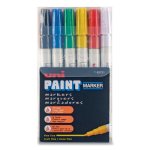 Uni-Paint Markers, Oil-Based, Fine Point, Assorted, 12/Set (UBC63721)