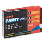 Uni-Paint Marker, Oil-Based, Medium Point, Red, Each (UBC63602)