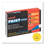Uni-Paint Marker, Oil-Based, Medium Point, Yellow, Each (UBC63605)