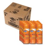 Clorox 4-in-One Disinfectant & Sanitizer, Fresh Citrus, 12 Cans (CLO31043CT)