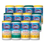 Clorox 30208 Disinfecting Wet Wipes, Fresh & Citrus, 12 Canisters (CLO30208)