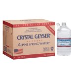 Crystal Geyser Alpine Spring Water, 1 Gallon, 6 Bottles (CGW12514CT)