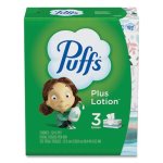 Puffs Plus Lotion Facial Tissue, White, 2-Ply, 124/Box, 3 Box/Pack (PGC39363PK)