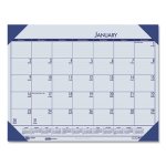 Doolittle EcoTones Monthly Desk Pad Calendar, 22 x 17, Blue, 2022 (HOD12440)
