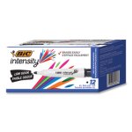 Bic Great Erase Grip Dry Erase Markers, Chisel Tip, Black, Dozen (BICGDEM11BK)