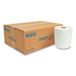 Morcon Hardwound Roll Towels, 7-9/10" x 800', White, 6 Rolls (MORW6800)