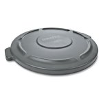 Rubbermaid 263100 Brute 32 Gallon Round Trash Can Lid, Gray (RCP263100GY)