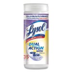 Lysol Dual Action Disinfecting Wipes, Citrus, 35 Wipes (RAC81143)