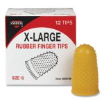 Swingline Rubber Fingertips 13 34 Diameter Amber Box Of 12