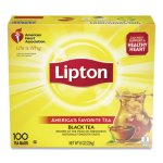 Lipton Tea Bags, Black, 100/Box (LIP291)
