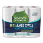 Seventh Generation Kitchen 2-Ply Paper Towel Rolls, White, 24 Rolls (SEV13731CT)