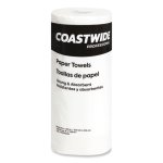 Coastwide Kitchen Roll Paper Towels, 2-Ply, White, 30 Rolls/Carton (CWZ21810CT)
