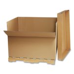 Coastwide Gaylord Box Lids, Half Slotted, 48 x 40 x 36, Brown, Each (CWZ57100)