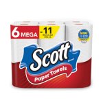 Scott Choose-A-Sheet 1-Ply Kitchen Paper Towels, 102/Roll, 24 Rolls (KCC16447)