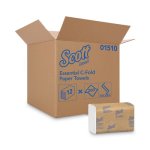 Scott® Essential C-Fold Paper Towels, 1-Ply, White, 2400 Towels (KCC01510)