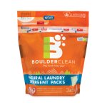 Boulder Clean Laundry Detergent Packs, Valencia Orange, 34/Pouch (BCL003700EA)
