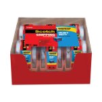 Scotch 3850 Heavy Duty Packaging Tape Sure Start Dispenser, 6 Rolls (MMM1426)