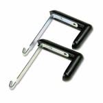 Quartet Adjustable Cubicle Hangers, Aluminum/Black, 2 Hangers(QRT7502)
