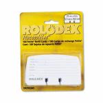 ROL67093 Petite® Covered Card File Black Plastic 250 2-1/4 x 4 Cards/9 Guides 