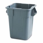 Rubbermaid 3536 40 Gal Brute Square Trash Can Container, Gray (RCP 3536 GRA)
