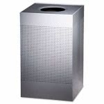 Rubbermaid SC18EPL Silhouette 29 Gallon Trash Receptacle, Silver (RCPSC18EPLSM)