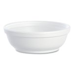 Dart Insulated Foam Bowls 6 oz White 50/Pack 20 Packs/CT