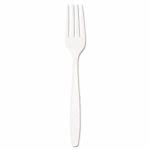 Guildware Heavyweight Polystyrene Full-Size Cutlery, 1,000 Forks (SCC GBX5FW)