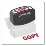 Universal® Message Stamp, COPY, Pre-Inked/Re-Inkable, Red (UNV10048)