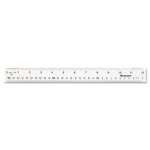  Westcott Clear Flexible 12 Acrylic Metric Ruler (500-10562),  Case of 144 : Office Products