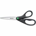 Kleen Earth Straight Shears, Stainless Steel, Black, 1 Pair (ACE 41418)